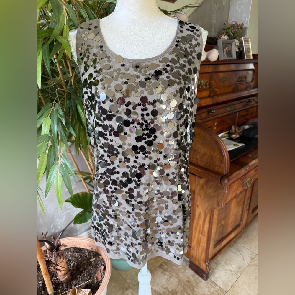 INC international concepts, ladies, extra large sequin tank top - Picture 5 of 12